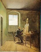 Caspar David Friedrich in seinem Atelier